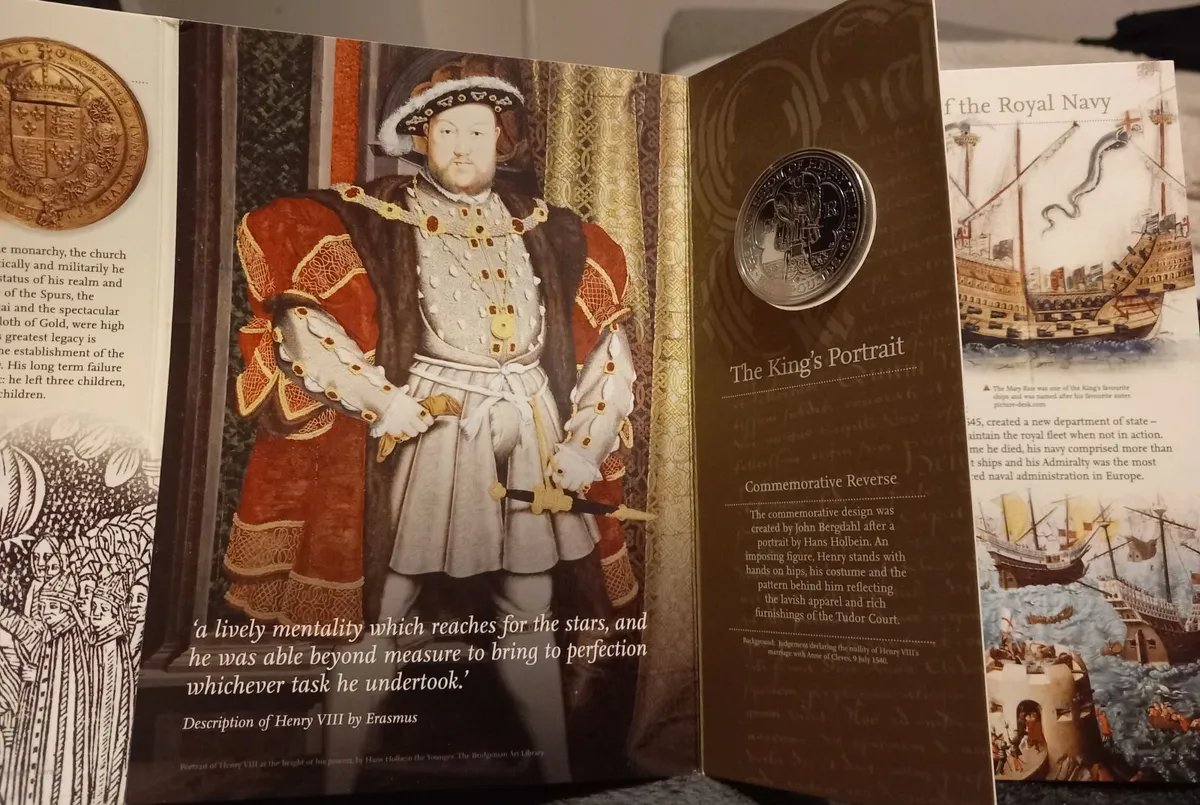 2009 King Henry VIII Uncirculated Coin - Image 4