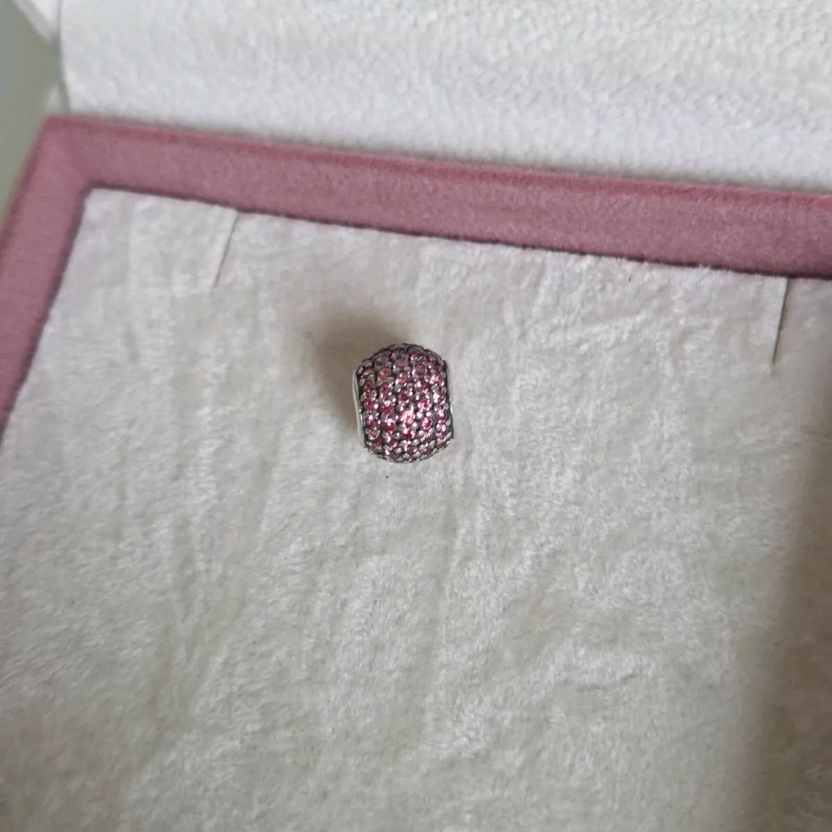 Pandora charm pave sparkly pink - Image 2