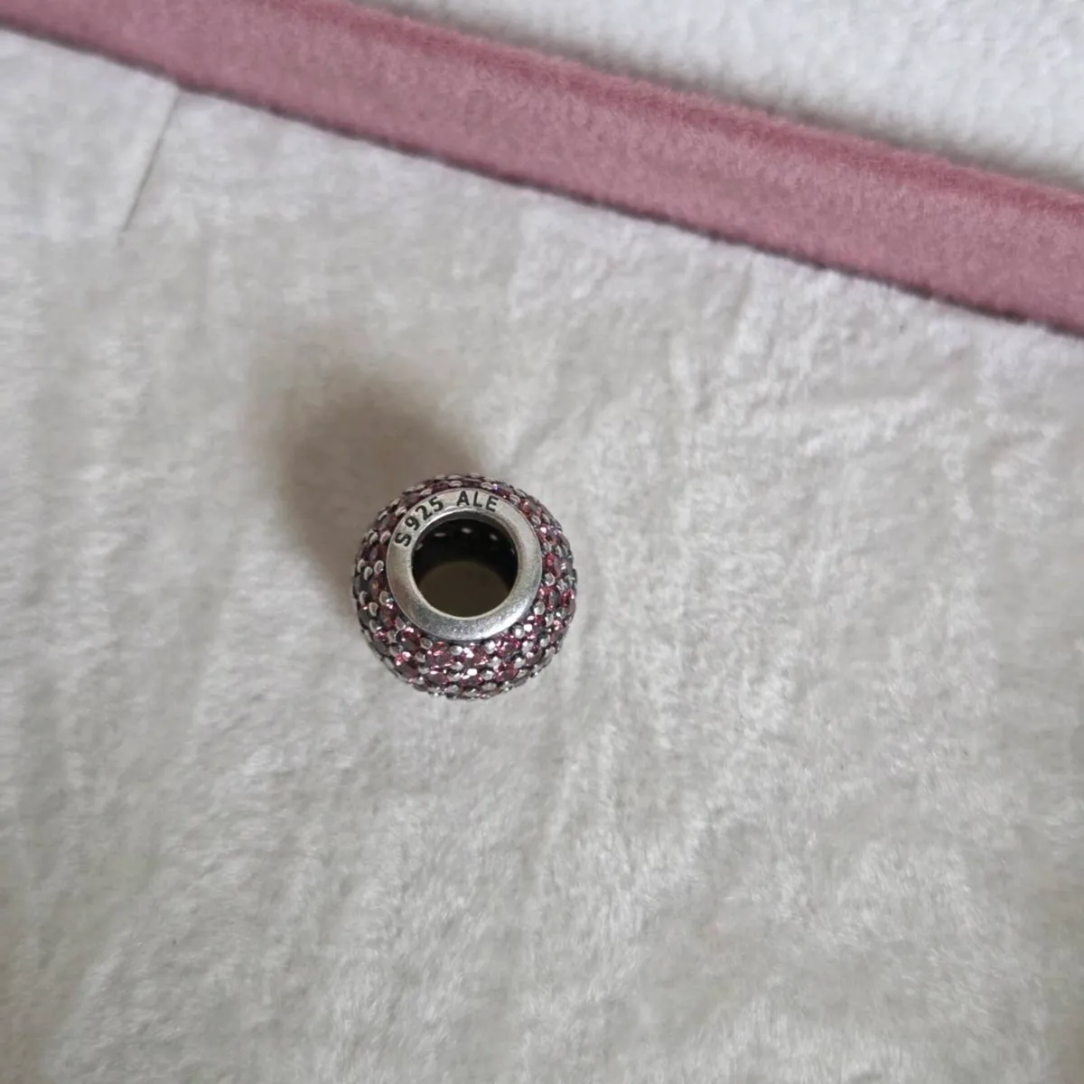 Pandora charm pave sparkly pink - Image 3