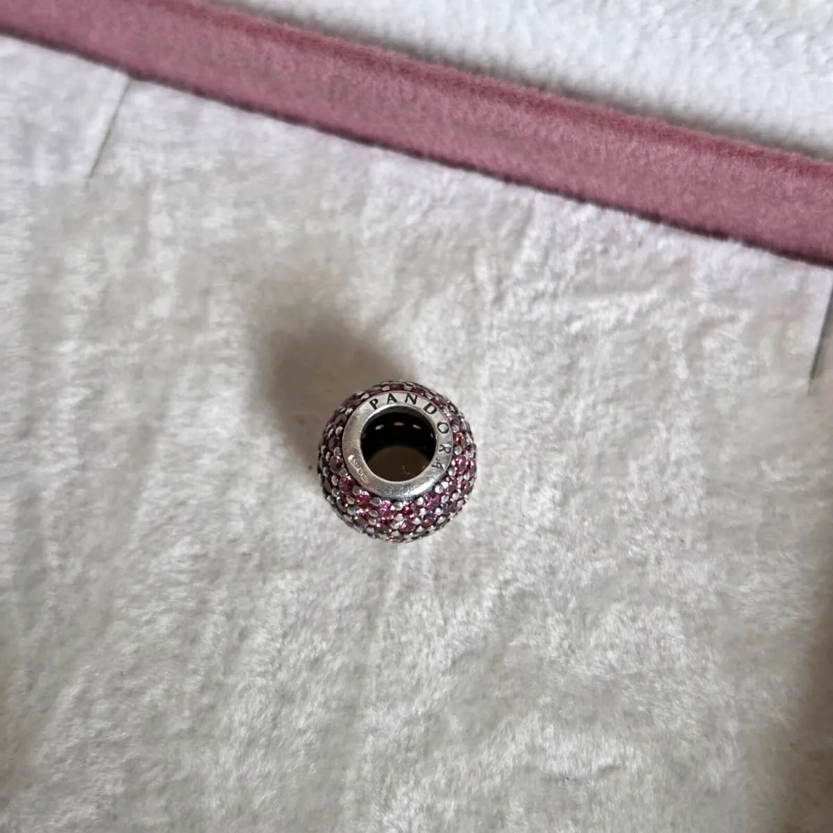 Pandora charm pave sparkly pink - Image 4