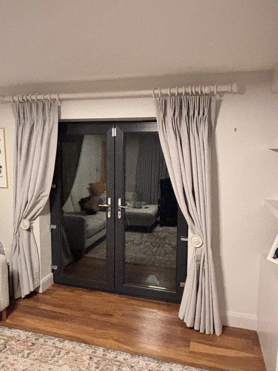 2 pair Faux Suede curtains - Image 2