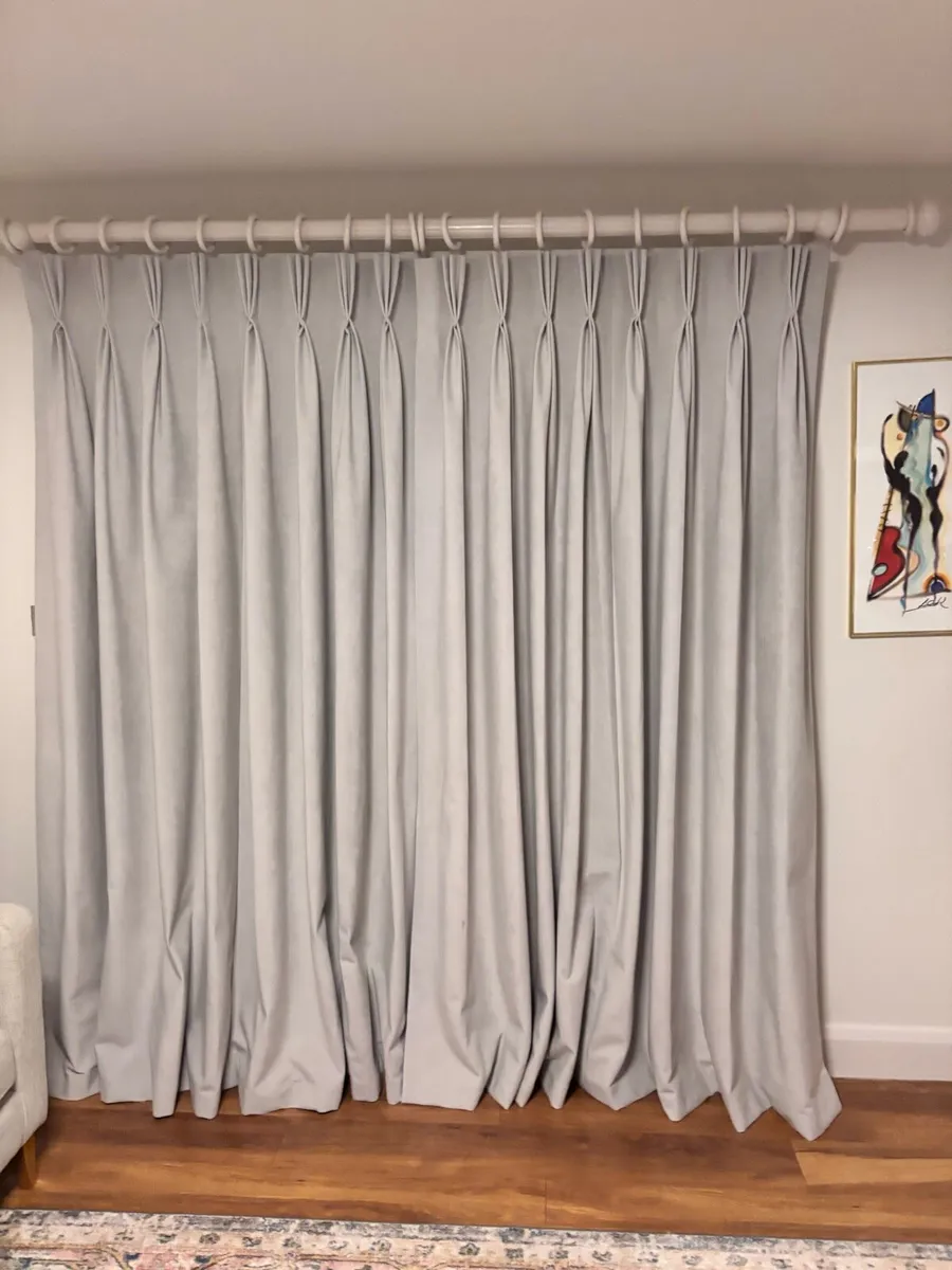 2 pair Faux Suede curtains - Image 3