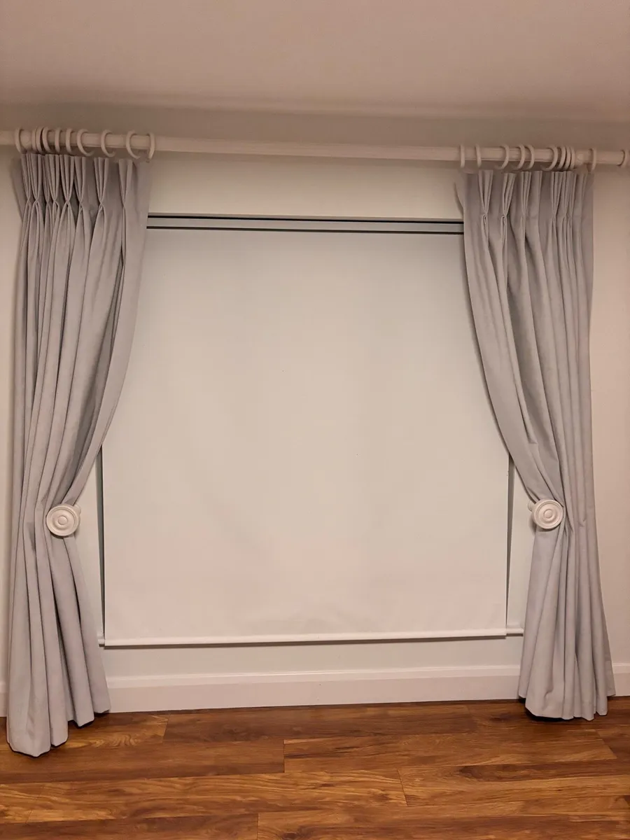 2 pair Faux Suede curtains - Image 4