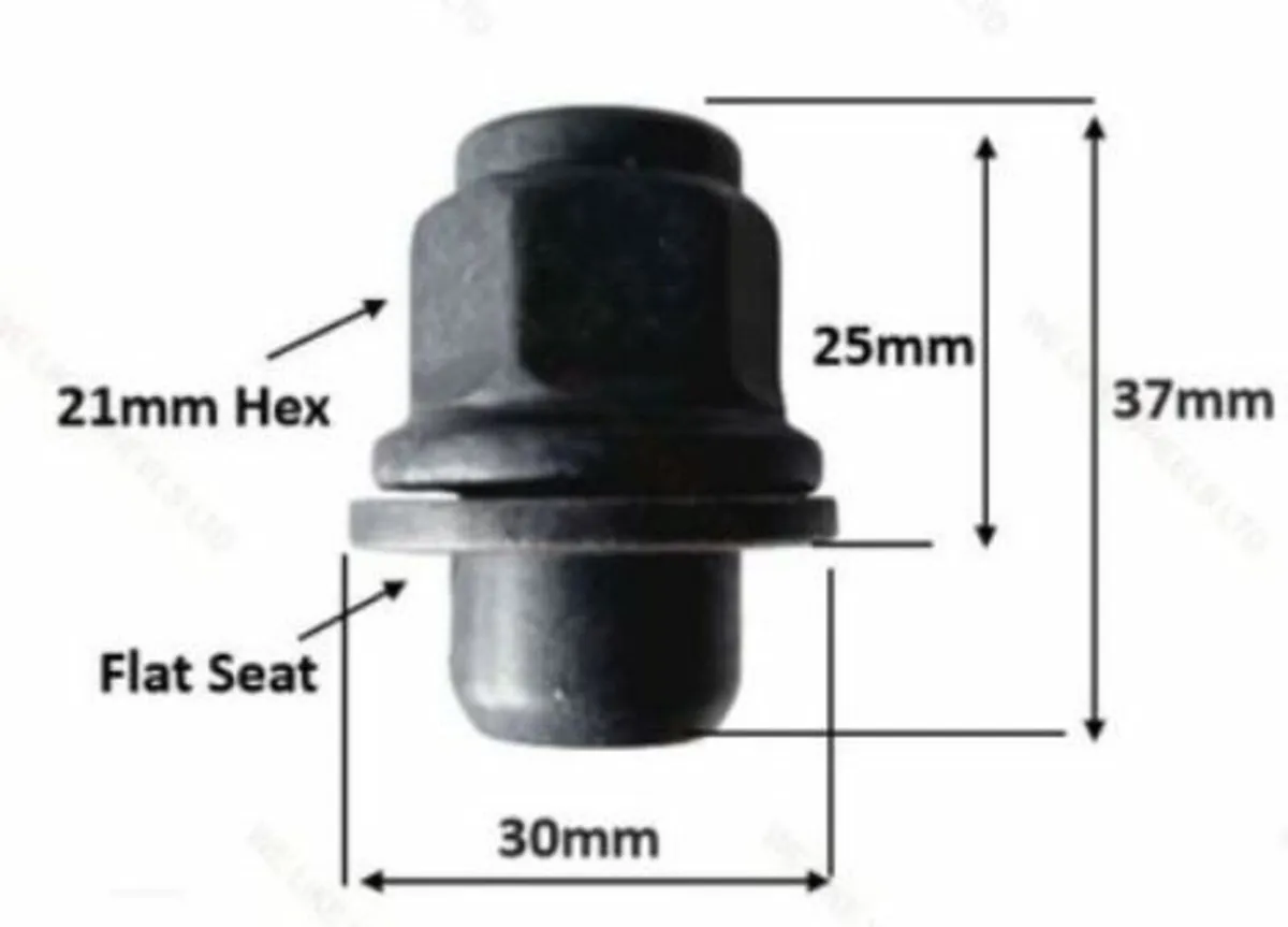 New Black Wheel Nuts- LEXUS TOYOTA. Delivery - Image 2