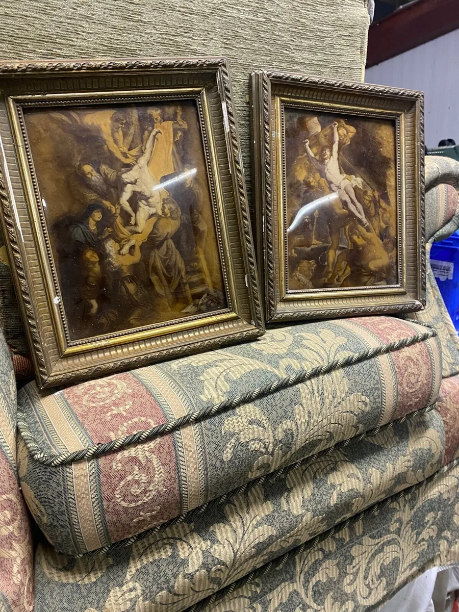 Pair of antique crystoleums - Image 4