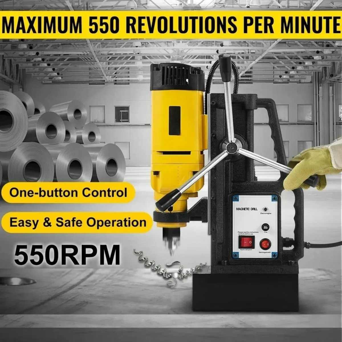 Magnetic Base Drill 1200W Metal Core Drill - Image 1