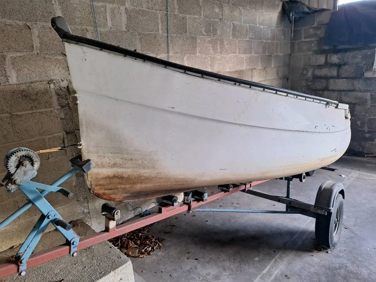14.5ft Boat, Trailer, and 9.9hp engine - Image 2