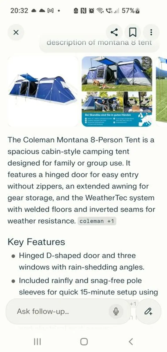 Camping luxury 8 man tent see descriptions on slides - Image 4