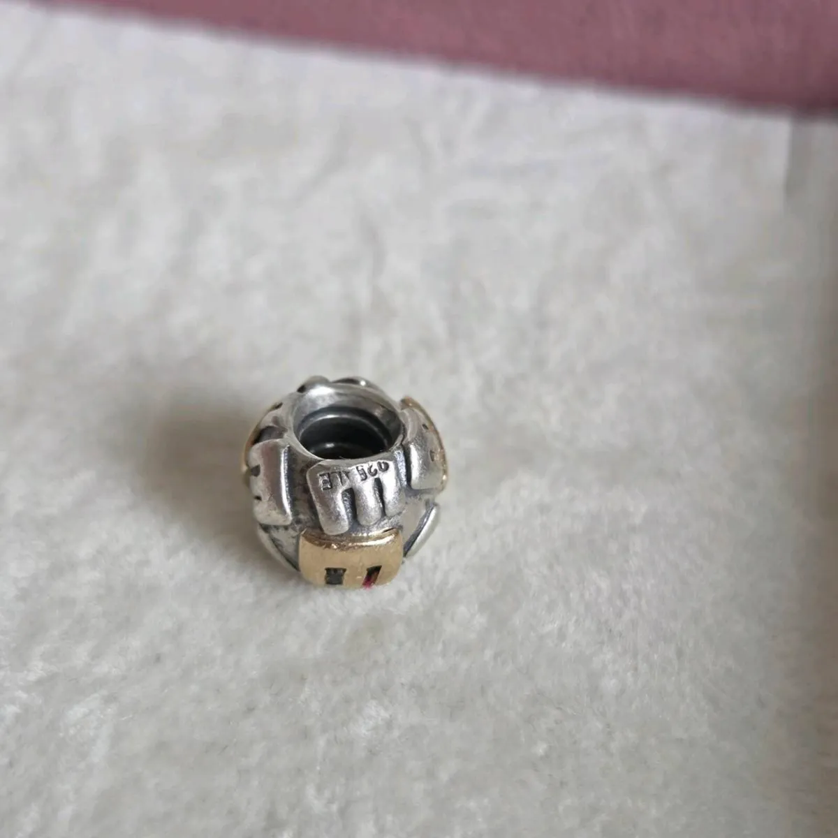 Pandora  sterling Silver and gold 14k gold - Image 4