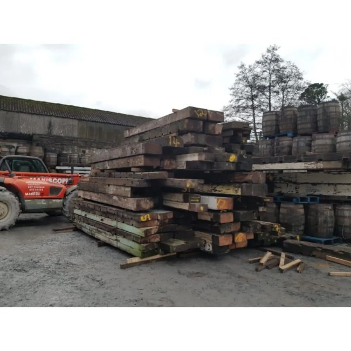 Pitch Pine – Beams – Raw State - Image 3