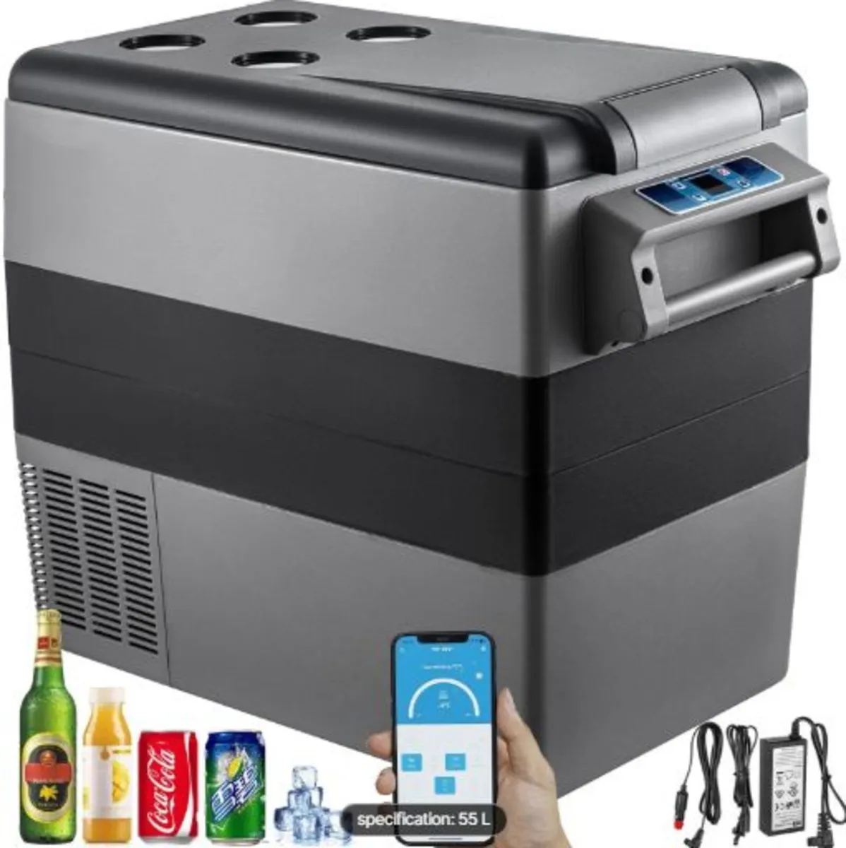 Car Refrigerator 55L Compressor Portable Small - Image 1