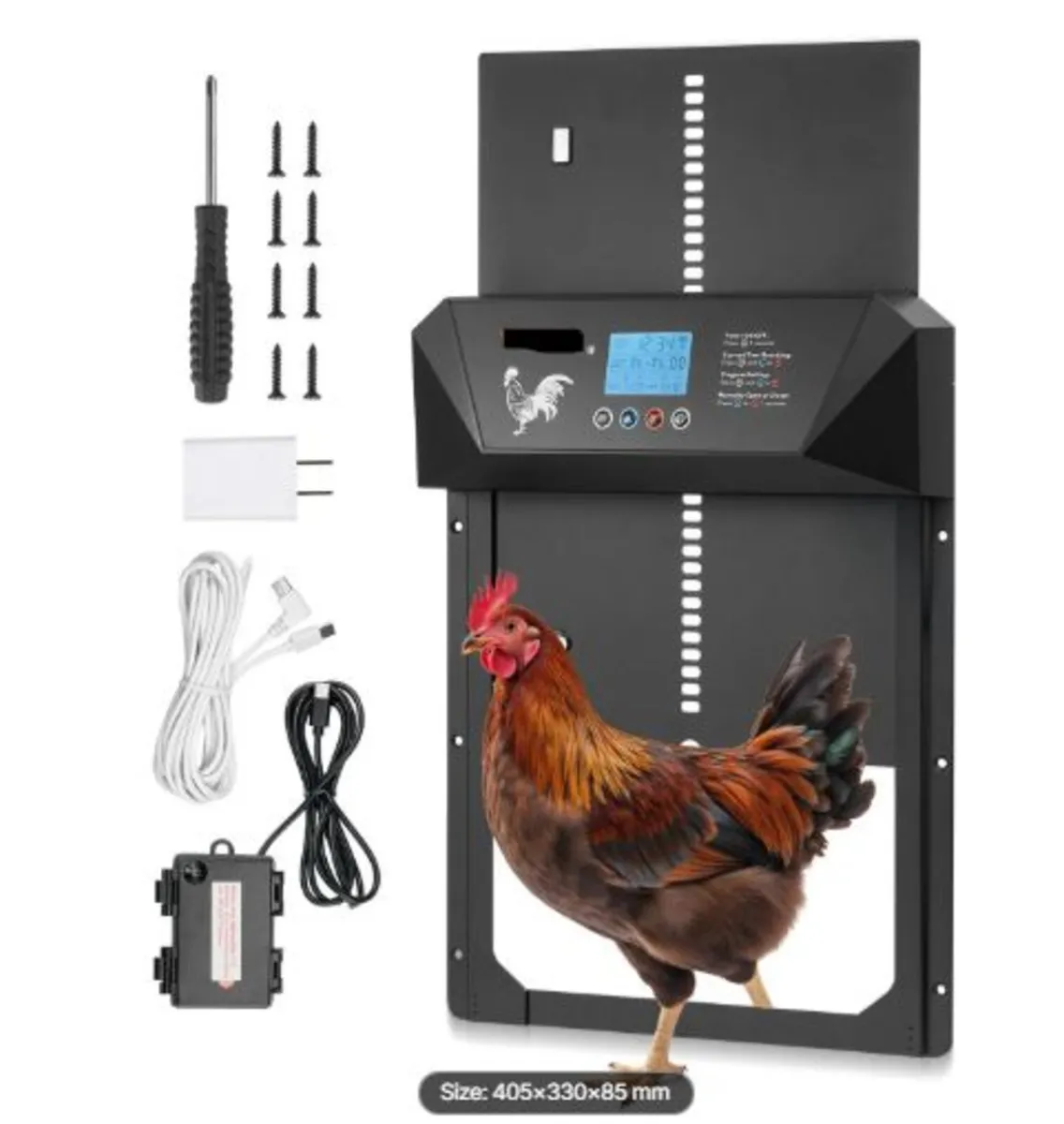 Automatic Chicken Coop Door, DC & Battery Powered - Image 1