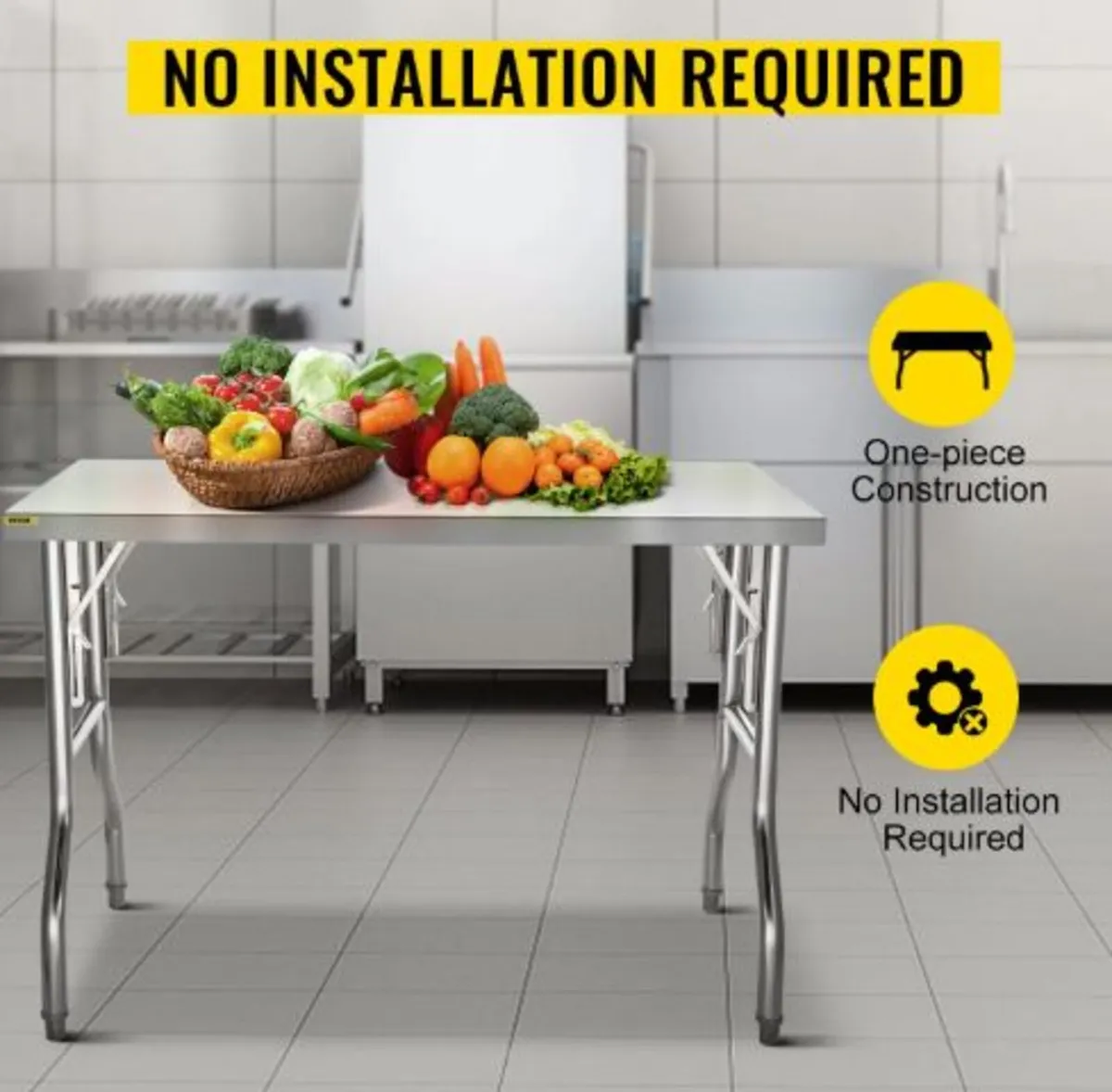 Commercial Worktable Workstation 121.9x61 cm - Image 4