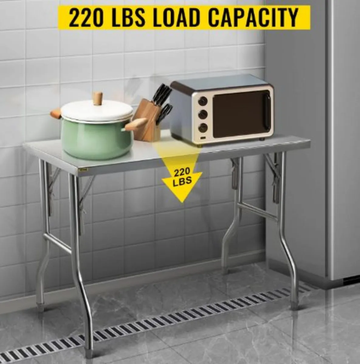 Commercial Worktable Workstation 121.9x61 cm - Image 2