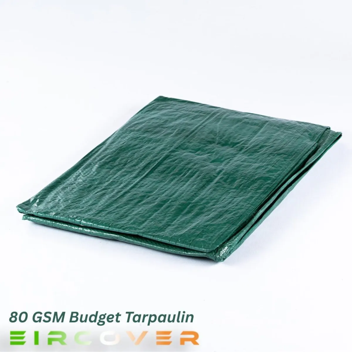 Budget Tarpaulin 10m x 10m (33' -33') 80 gsm green - Image 1