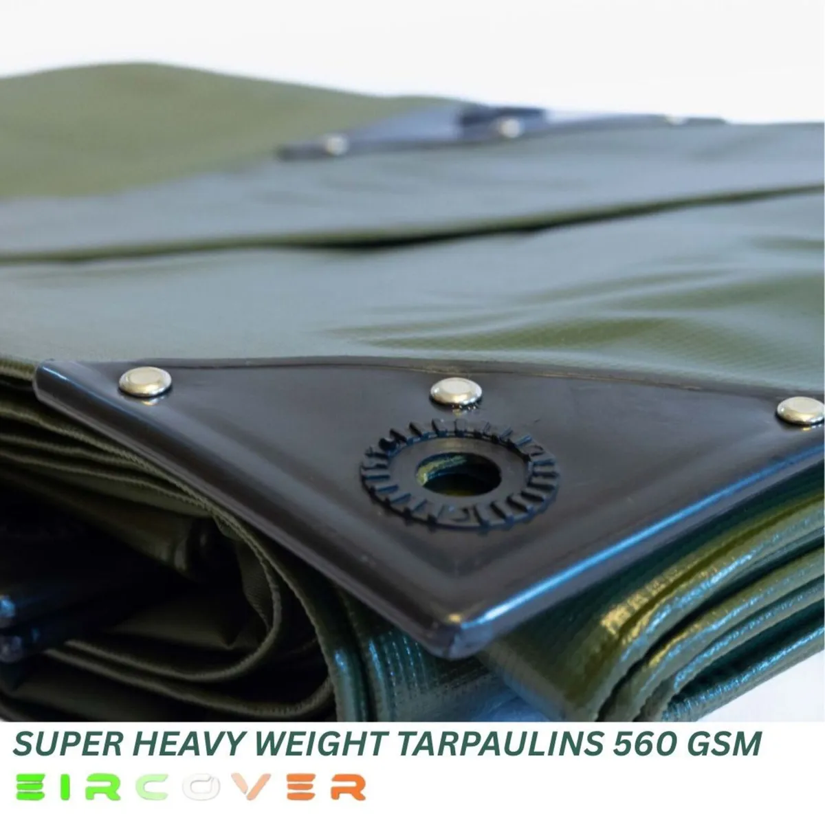 Super Heavy Weight Tarpaulin 5m x 8m  560 gsm PVC - Image 3