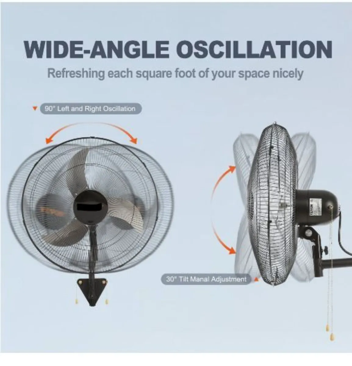 Wall Fan, 17.5 inch Wall Fan 4000 CFM - Image 4