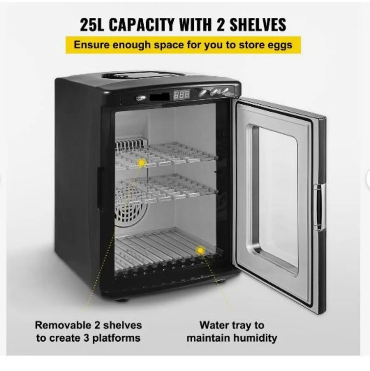 Black Reptile Incubator 25L - Image 3