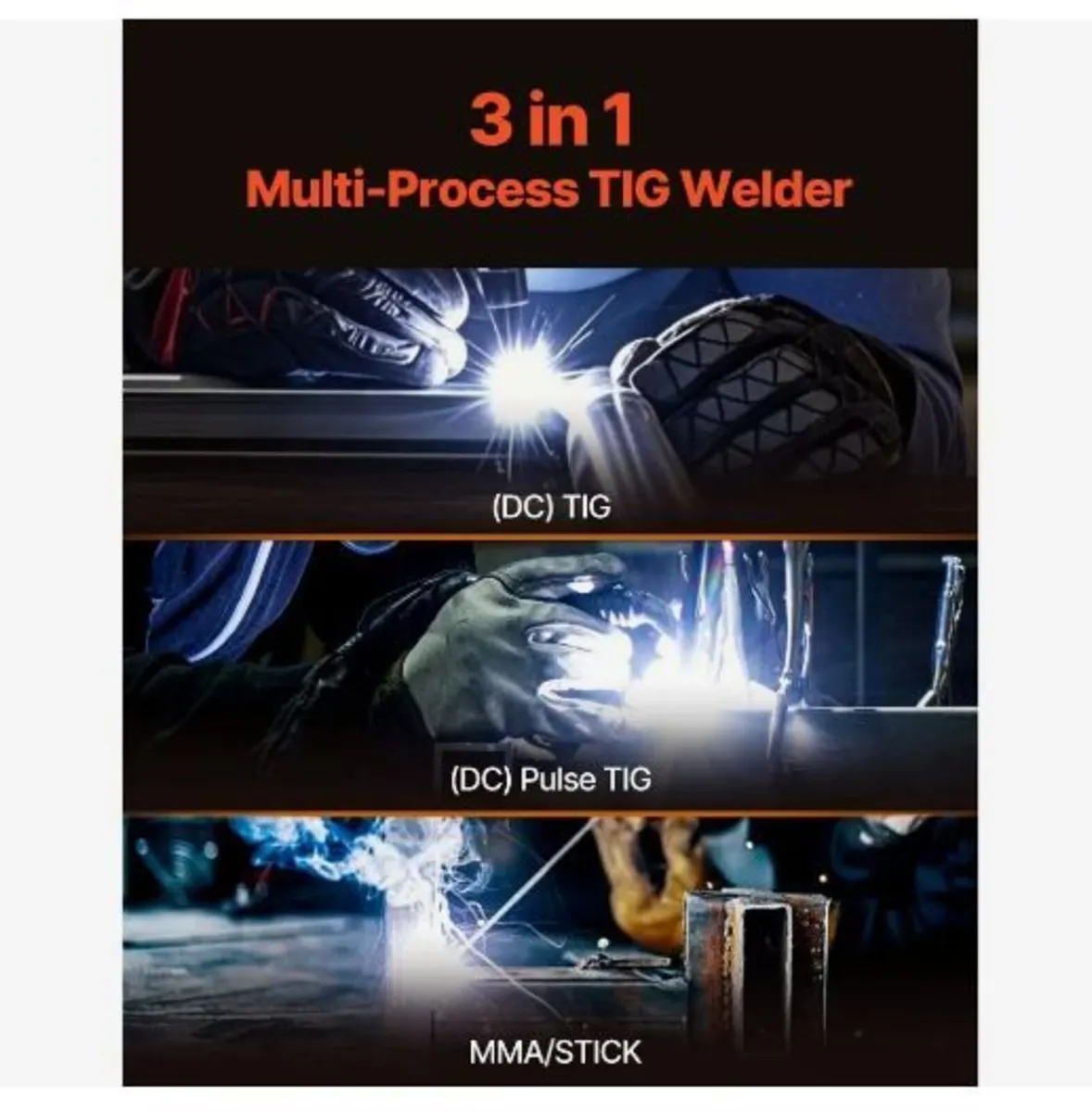 TIG Welder, 205A 3-In-1 Welding Machine - Image 3
