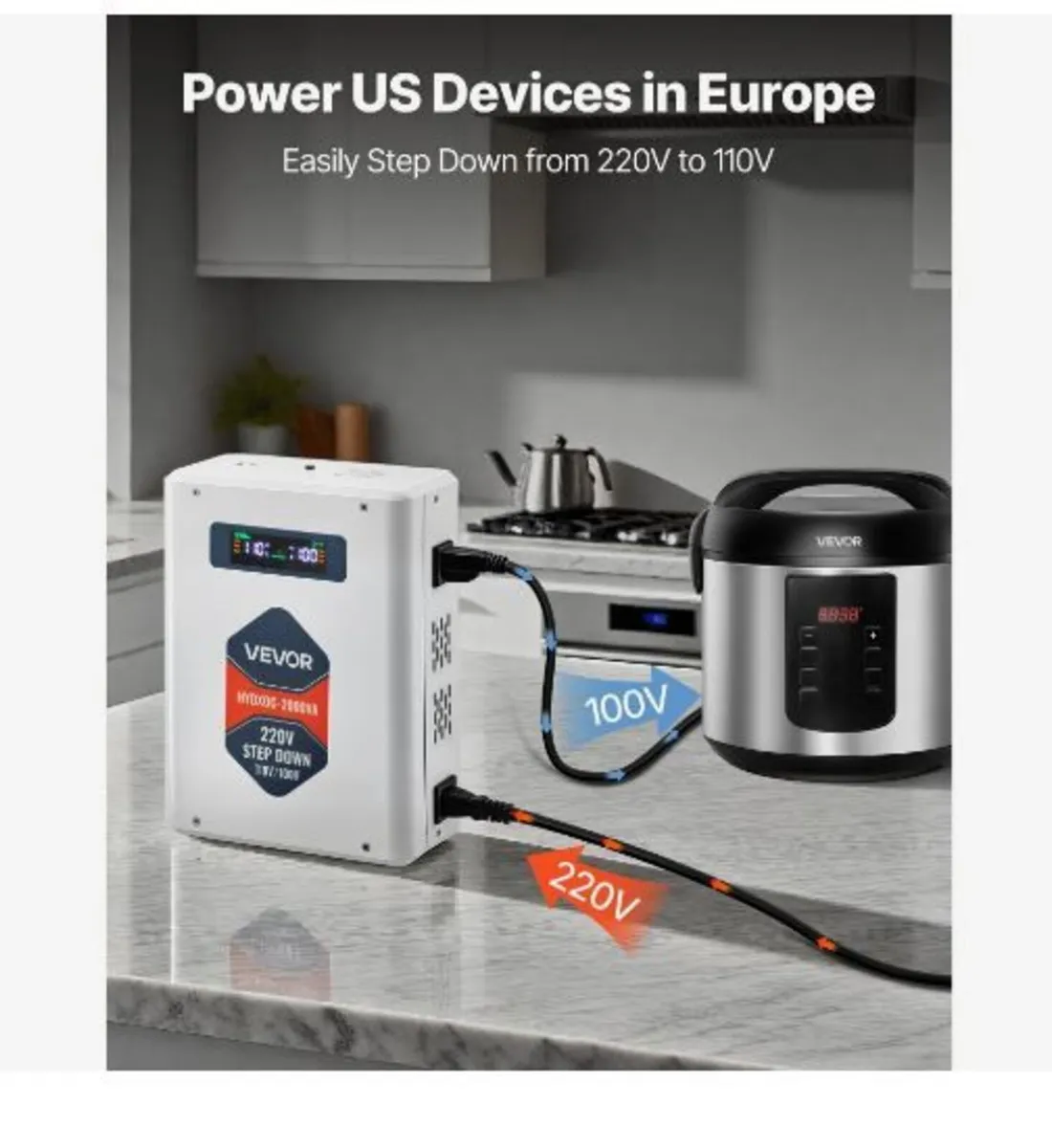 Step Down Voltage Converter, 2000VA - Image 2