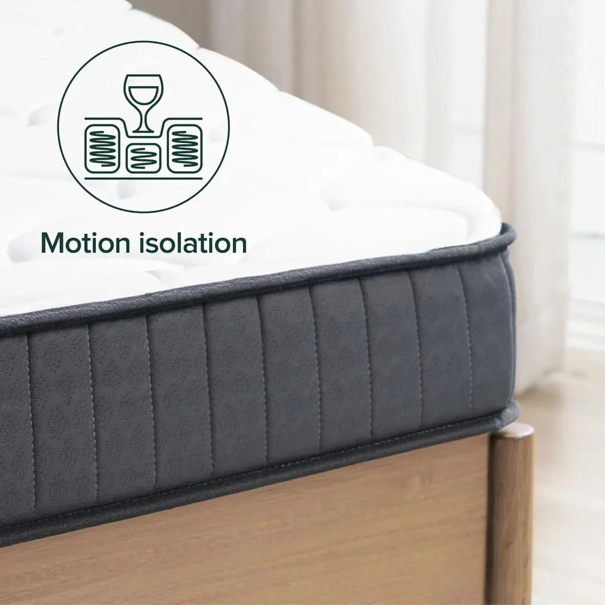 Double Memory Foam Mattress Pocket Spring - 4ft6 - Image 4