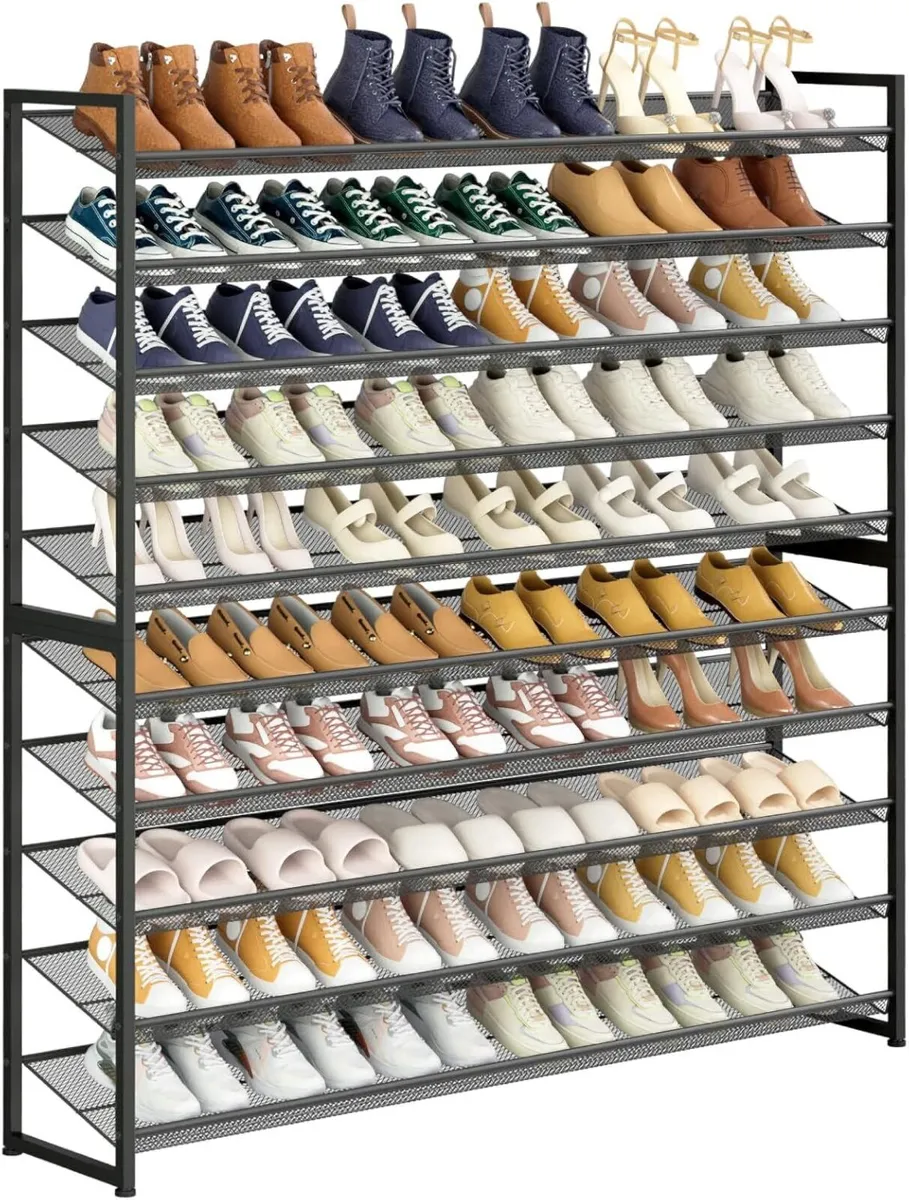 Large Shoe Rack 10 Tier Organizer Heavy Duty - Image 1