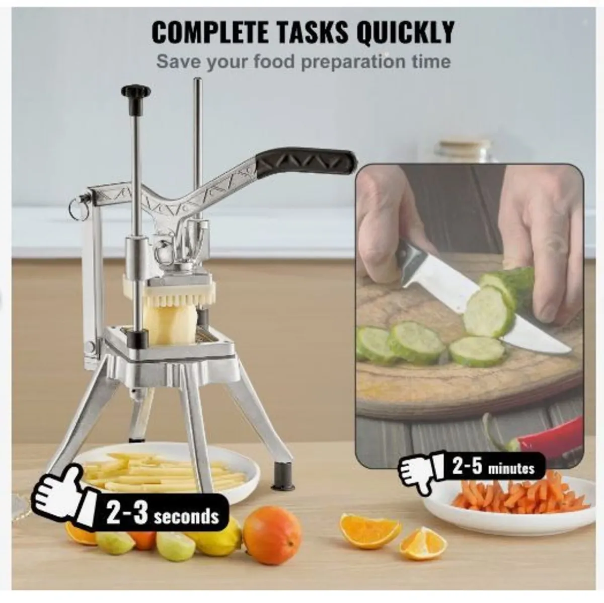 Commercial Chopper with 4 Replacement Blades - Image 4