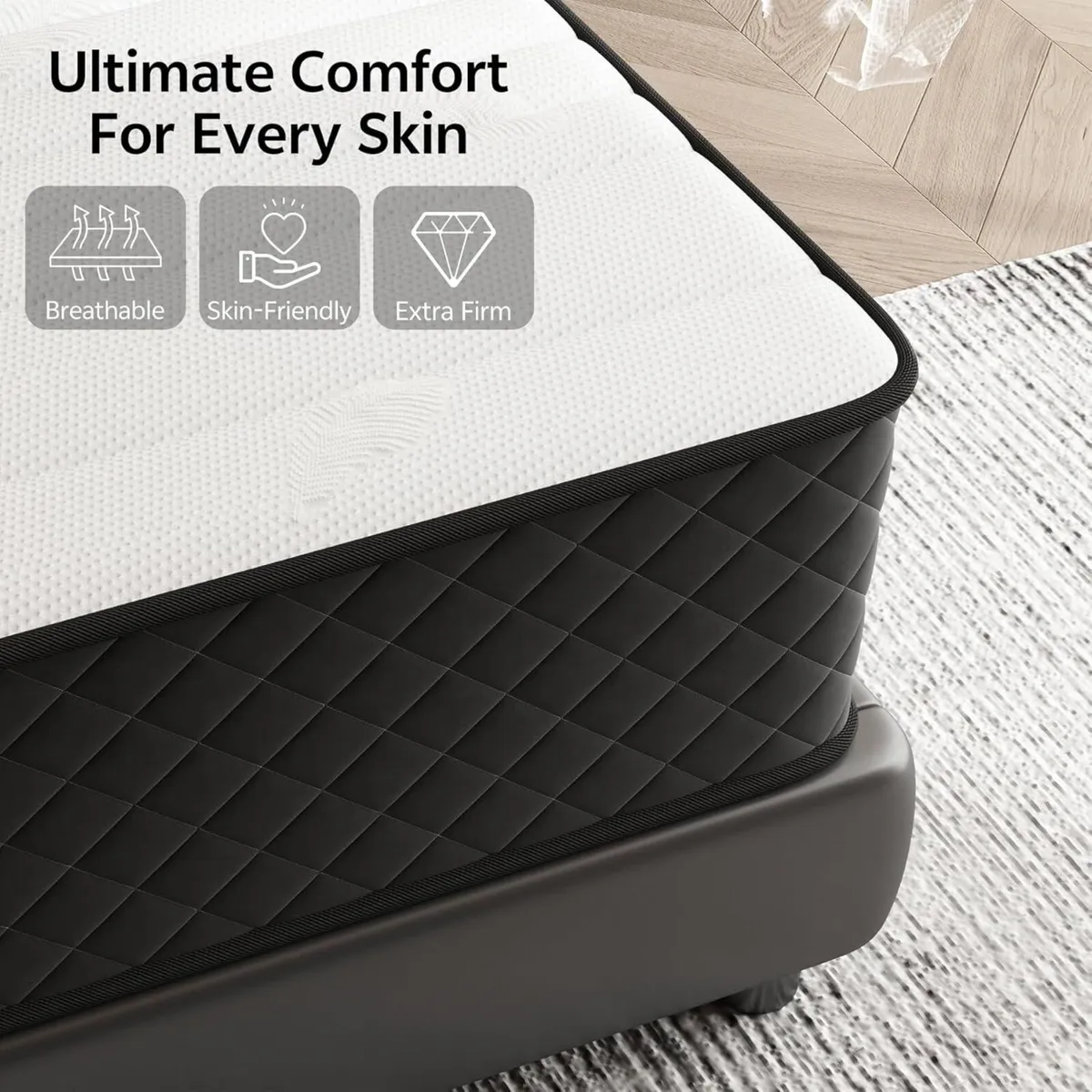 Extra Firm Double Mattresses 25cm Thick Hybrid - Image 3