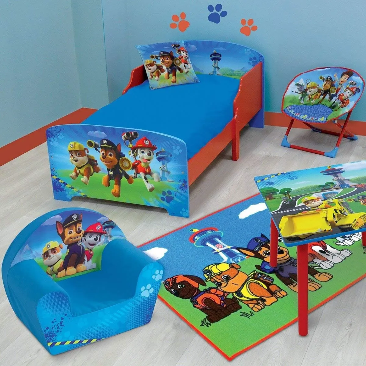 --Paw Patrol Children's Bed with Slats 140 x 70 - Image 3