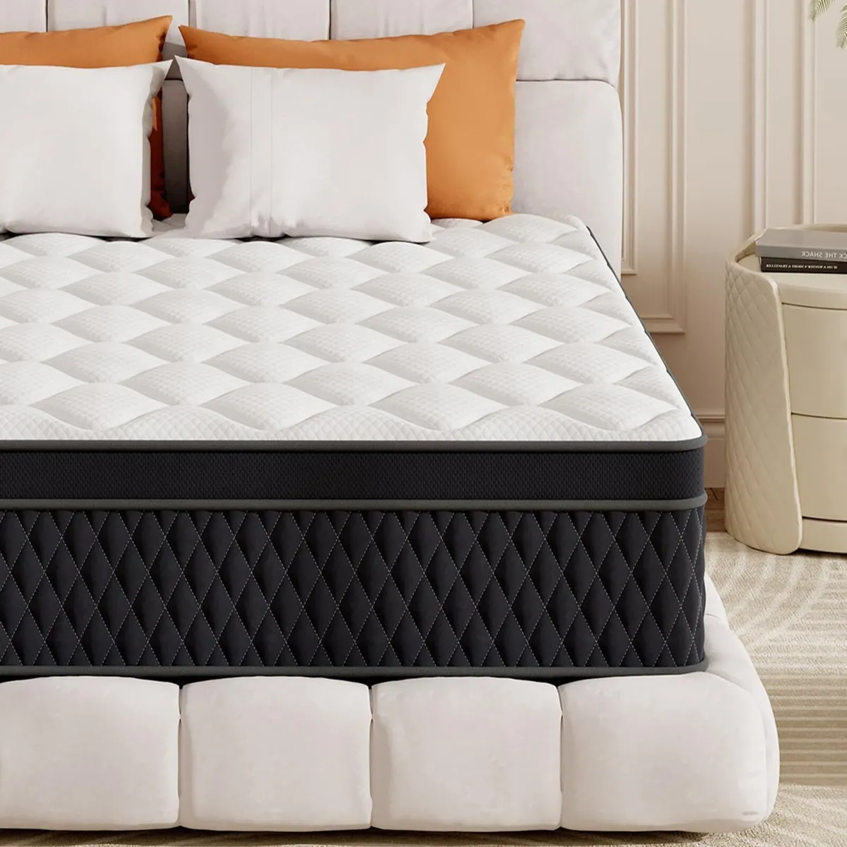 10.6 Inch Single Mattress 3FT Medium Firm Hybrid - Image 1
