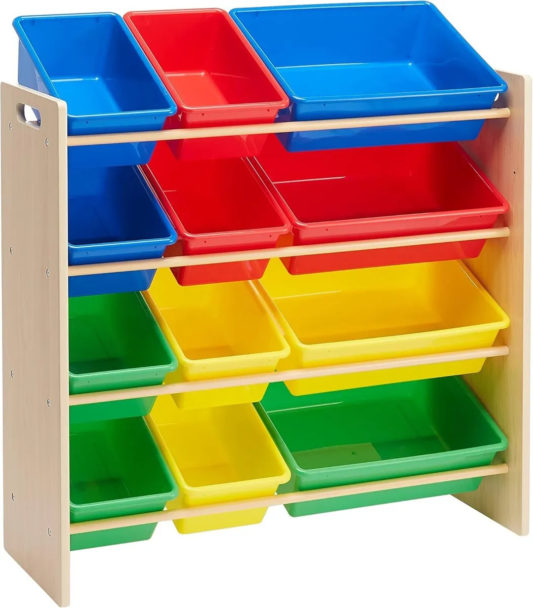 Basics Kids’ Toy Storage Organizer with Plastic - Image 1