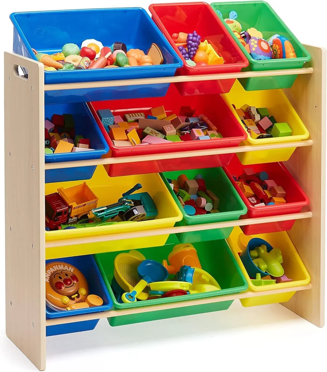 Basics Kids’ Toy Storage Organizer with Plastic - Image 4
