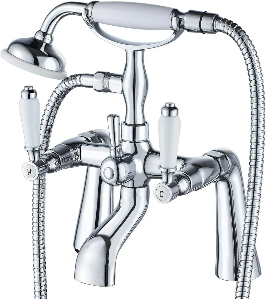 Traditional Bathtub Mixer Tap Victorian Bath - Image 1