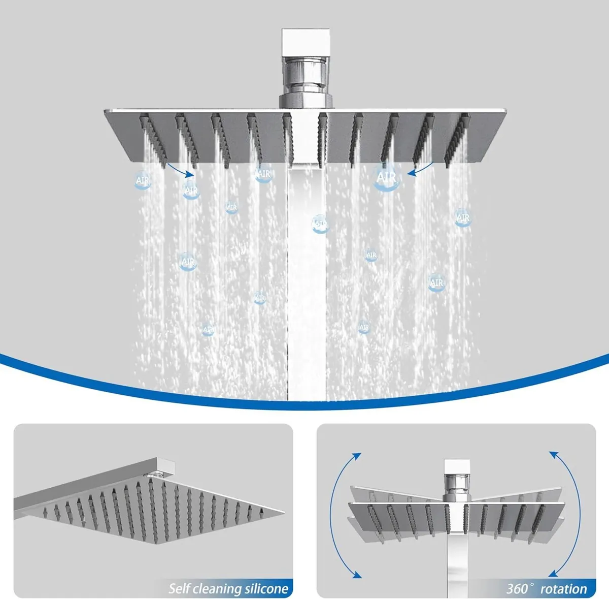 Bathroom Thermostatic Valve Shower Mixer Set - Image 4