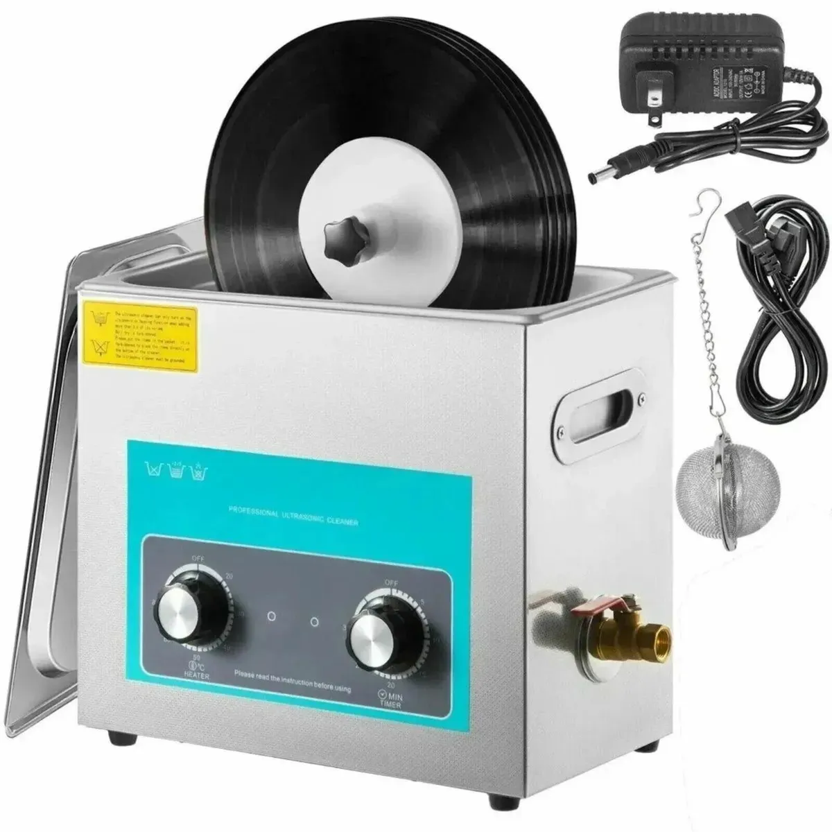 Ultrasonic Vinyl Record Cleaner 6L LP Washer - Image 1
