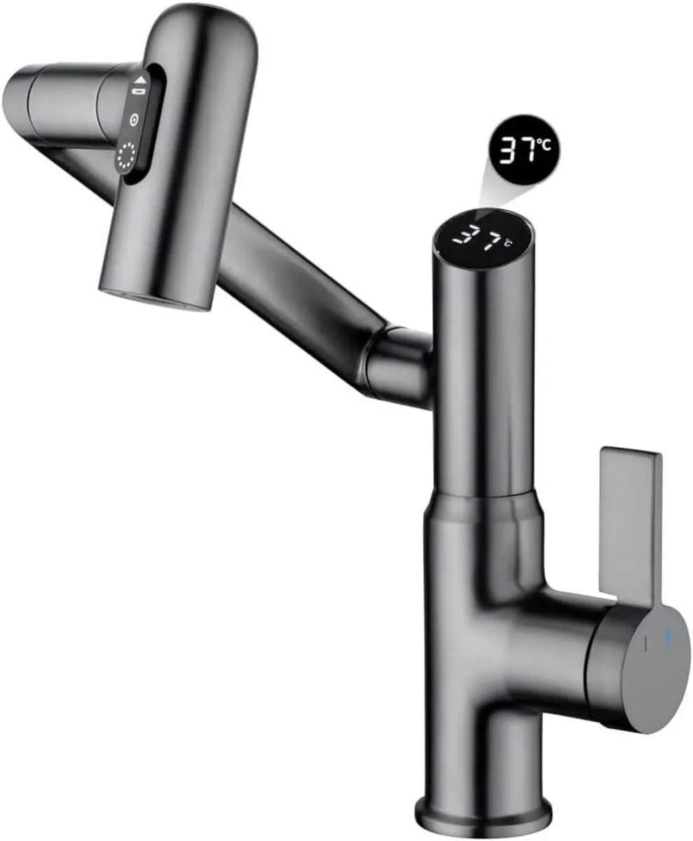 Temperature Bathroom taps 2 Sprays No Electrical - Image 1