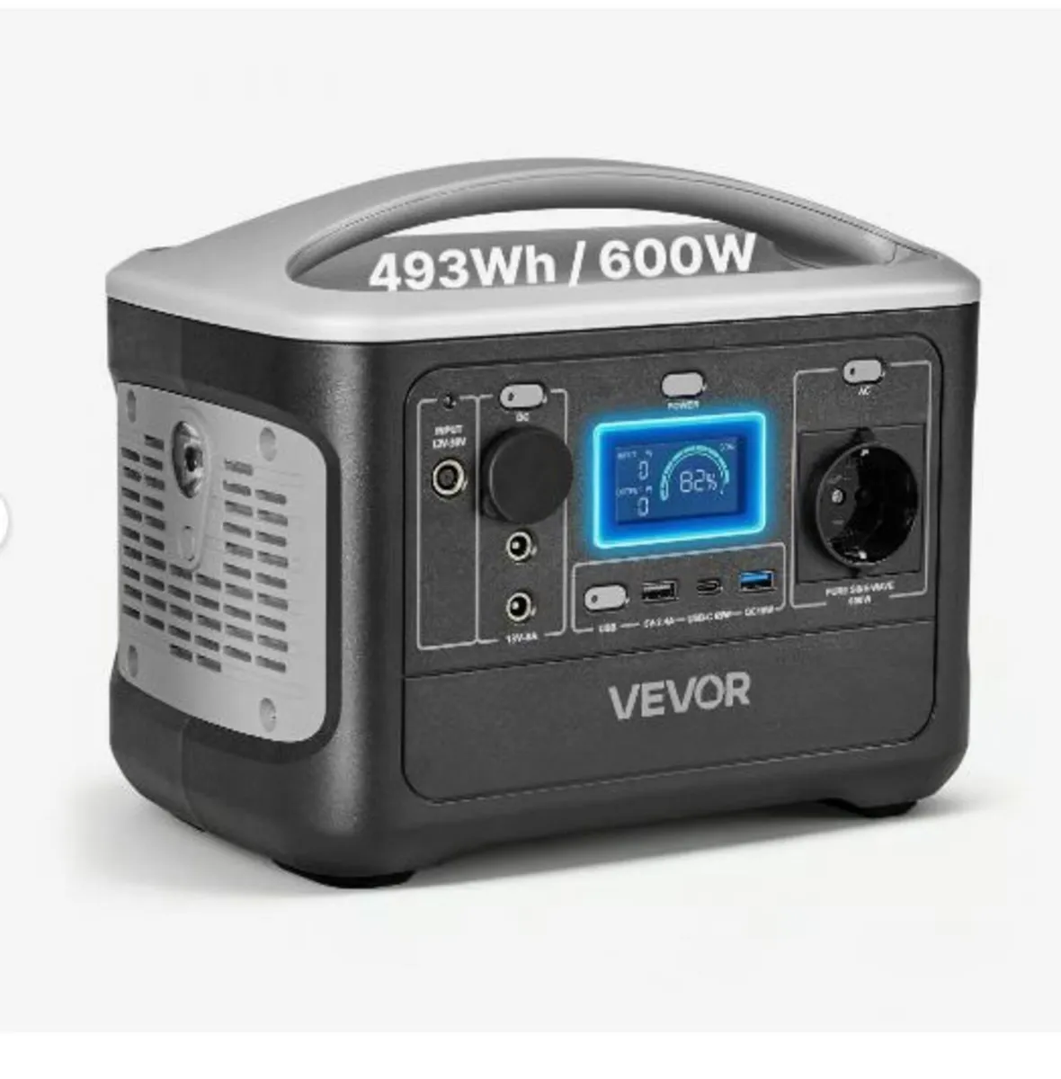 Portable Power Station, 600W Solar Generator - Image 1