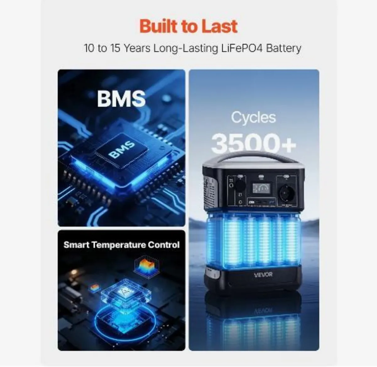 Portable Power Station, 600W Solar Generator - Image 4