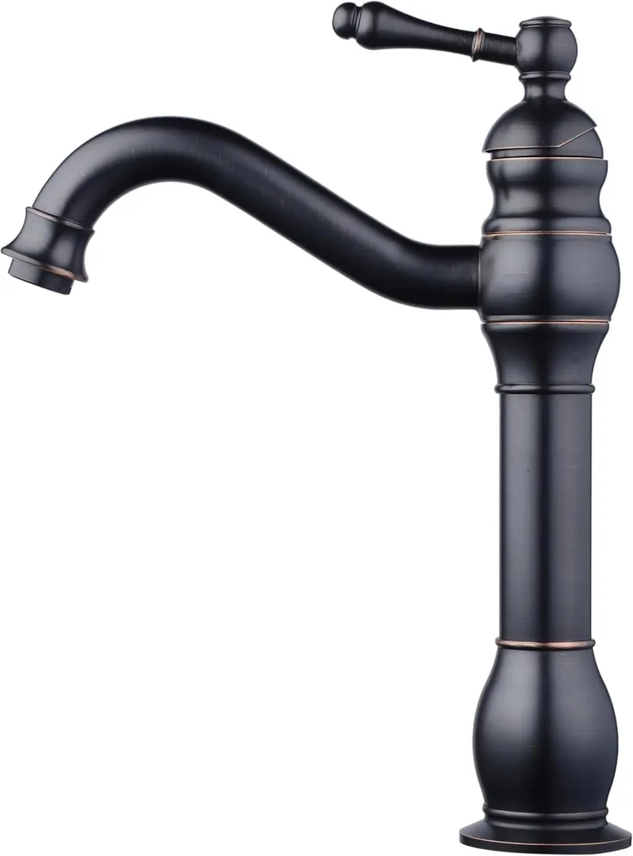 Bathroom Basin Mixer Faucet Pure Copper Handle - Image 1