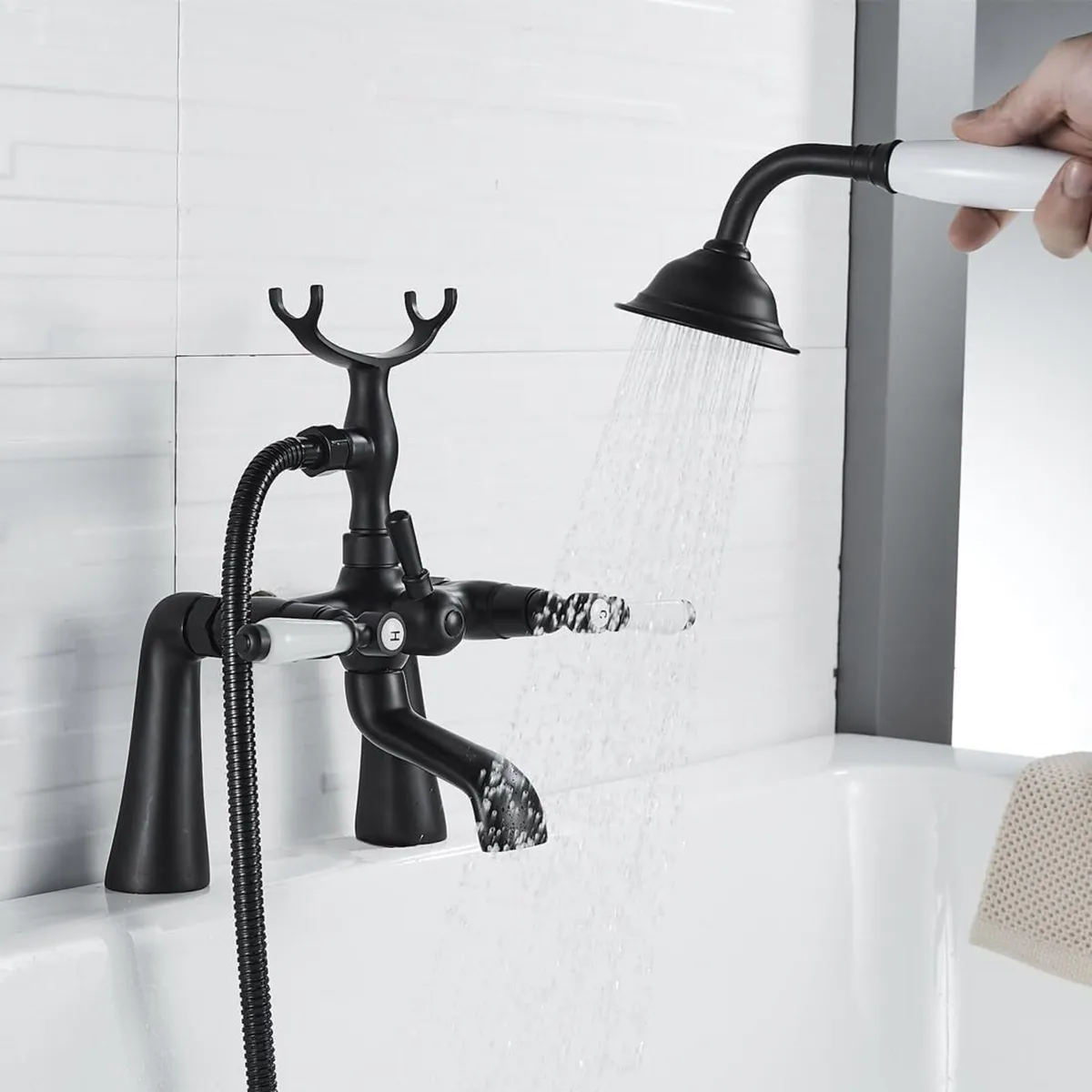 Traditional Bathtub Mixer Tap Victorian Bath - Image 2