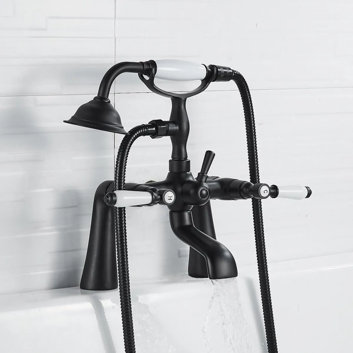 Traditional Bathtub Mixer Tap Victorian Bath - Image 4