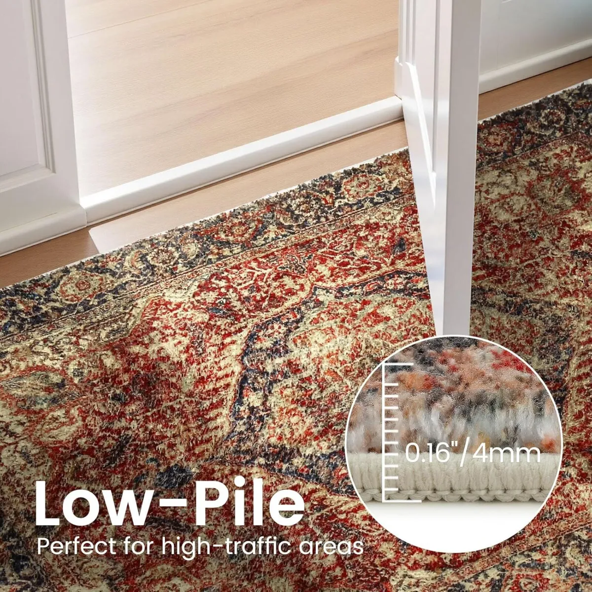 Area Rugs Living Room 200 x 300 cm Vintage Rug - Image 3