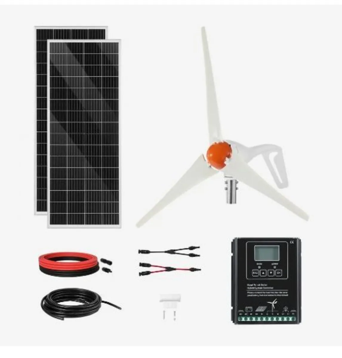 12V 400W Solar Wind Power Kit - Image 1