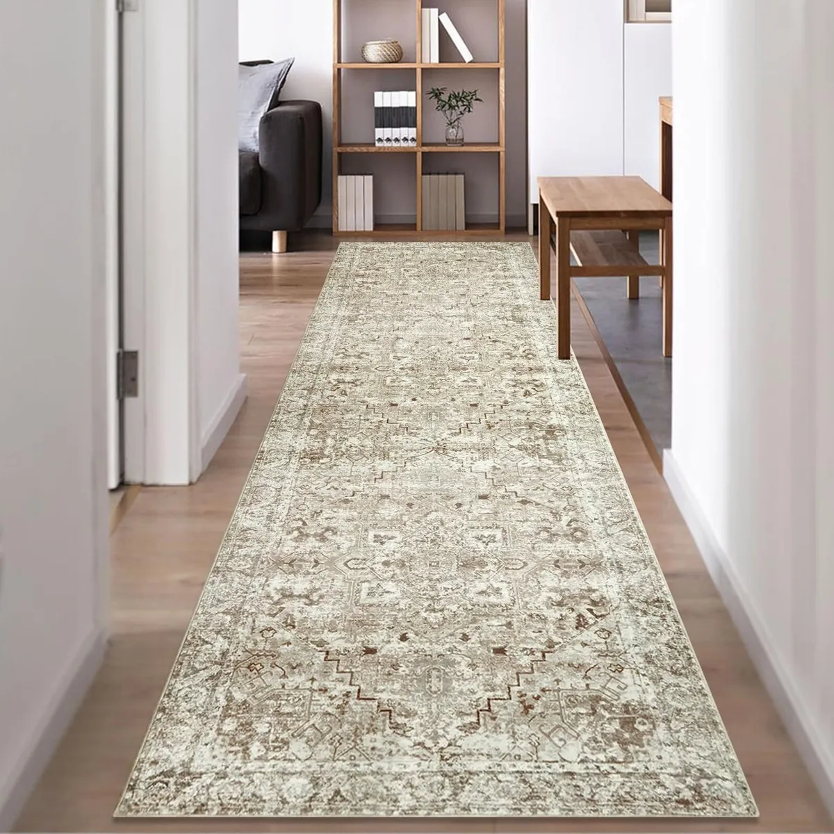 Long Hallway Runner 80x300cm Washable Kitchen Rug - Image 1