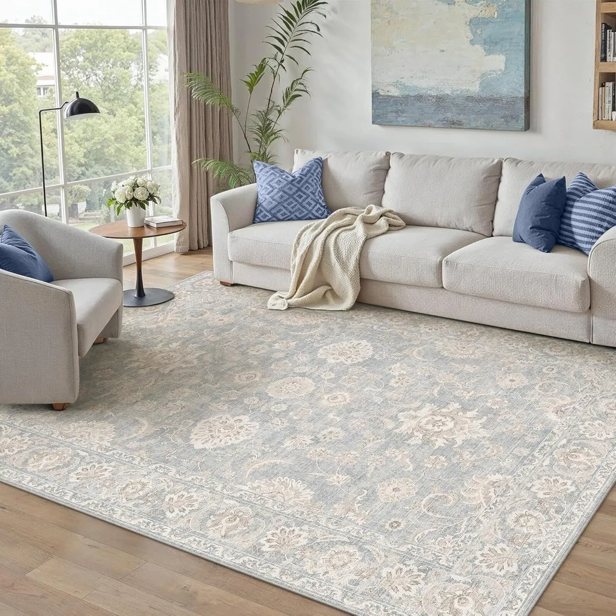 160x230cm Rugs for Bedroom Living Room Vintage - Image 1