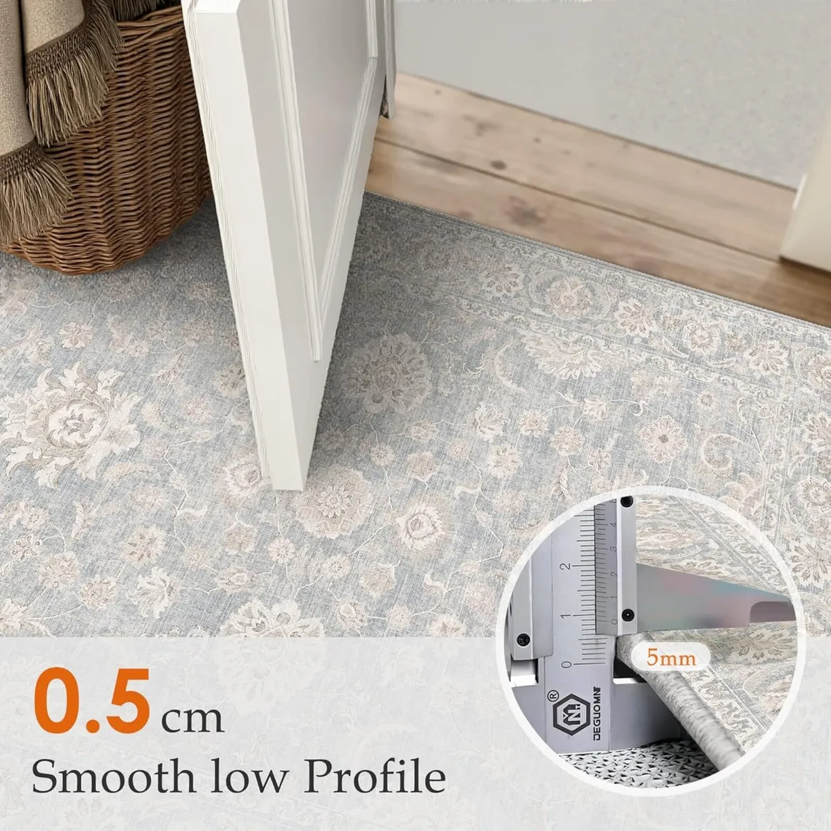 160x230cm Rugs for Bedroom Living Room Vintage - Image 3