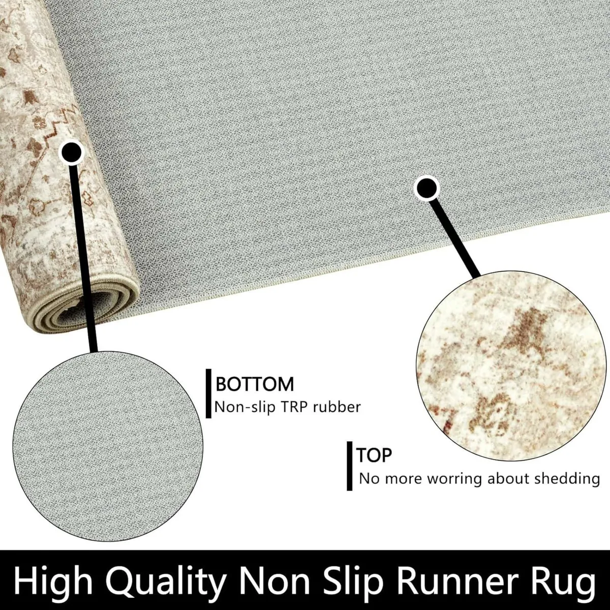 Long Hallway Runner 80x300cm Washable Kitchen Rug - Image 4
