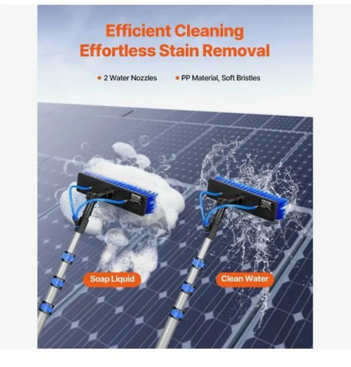 Water Fed Pole Kit, 3.6m Solar Panel Cleaning - Image 1