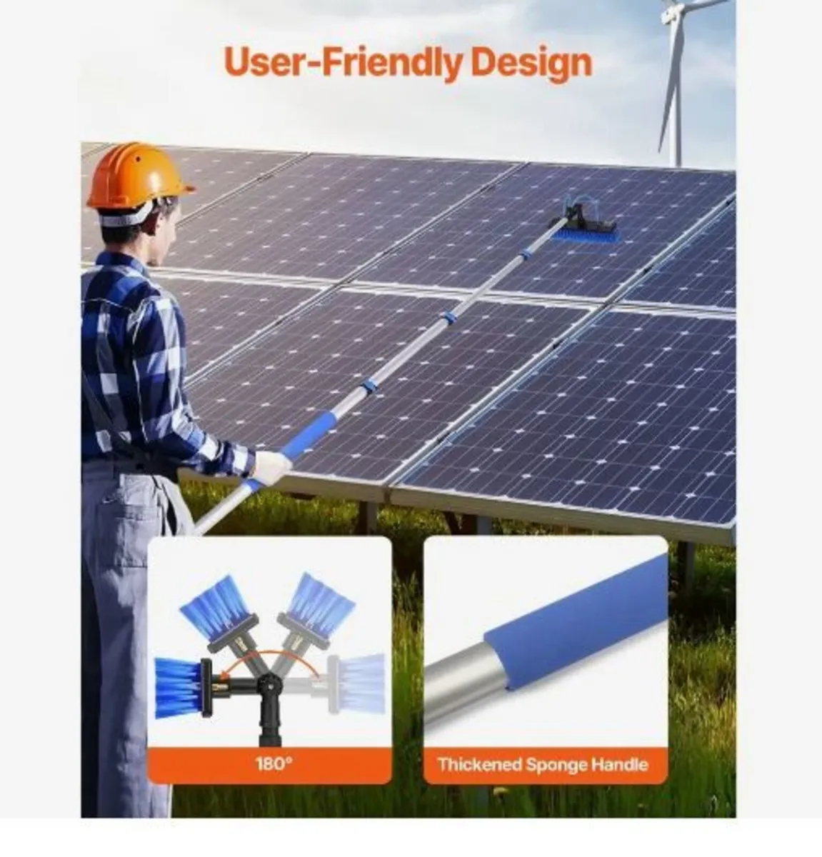 Water Fed Pole Kit, 3.6m Solar Panel Cleaning - Image 2