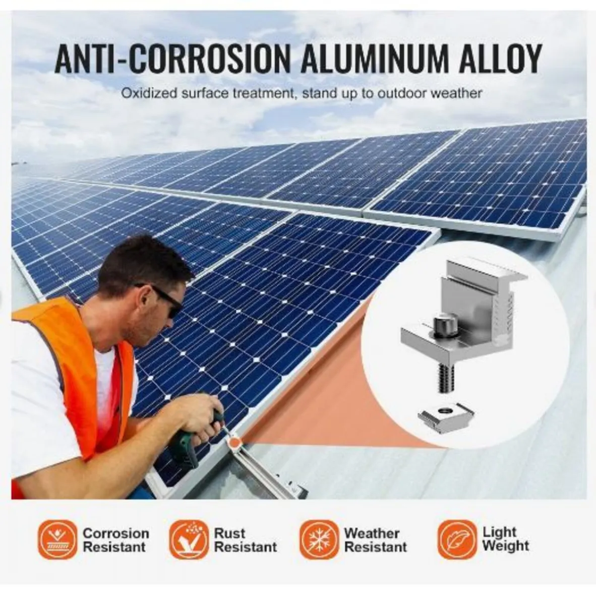 Solar Panel Z Mounting Brackets, 35-50mm - Image 4